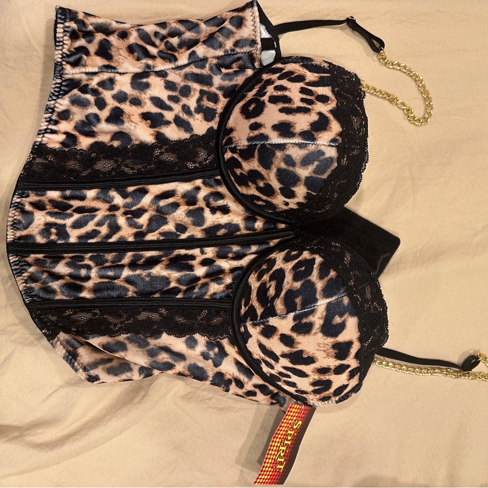 Spirit Brown and Black Leopard Print Bra Intimates